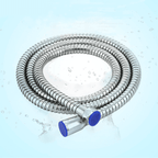 Mangueira Chuveiro 1,5m Aço Inox SAE 304 + Suporte | Hydro Shower Jet