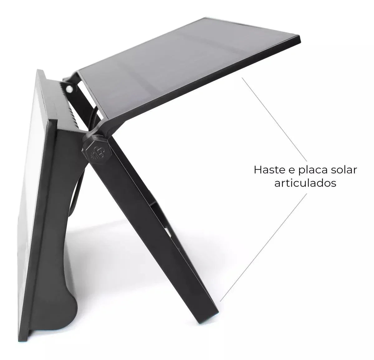Refletor LED Solar 200W 300W IP67 Placa Ajustável