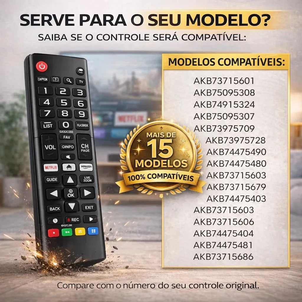 Controle Remoto Para Tv LG Smart 32 43 49 50 55 65 70