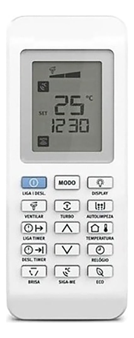 Controle Remoto Para Ar Split Electrolux Vi09f Vi09r Vi12 Branco