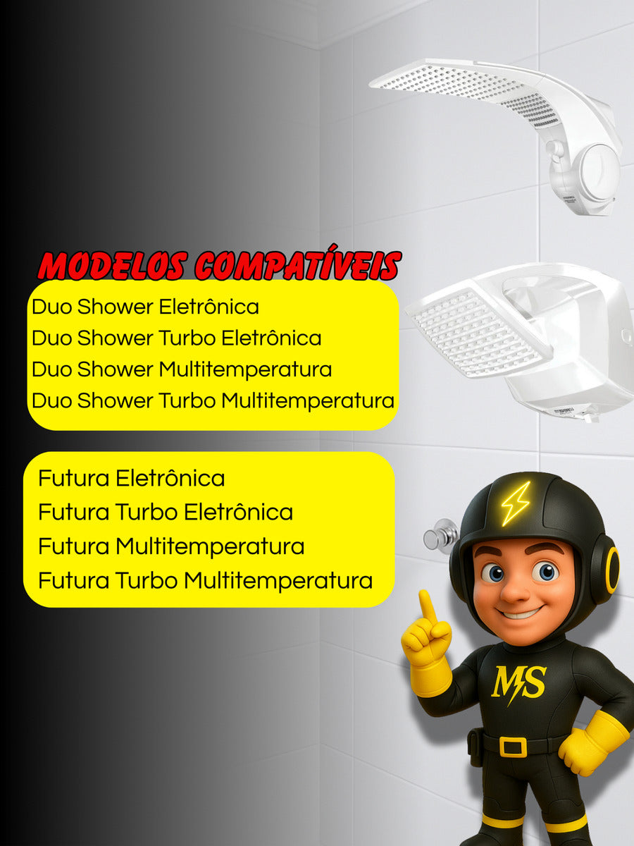 Resistência Para Lorenzetti Ducha Futura 220v 7500w Ms Eletro Eletrônica