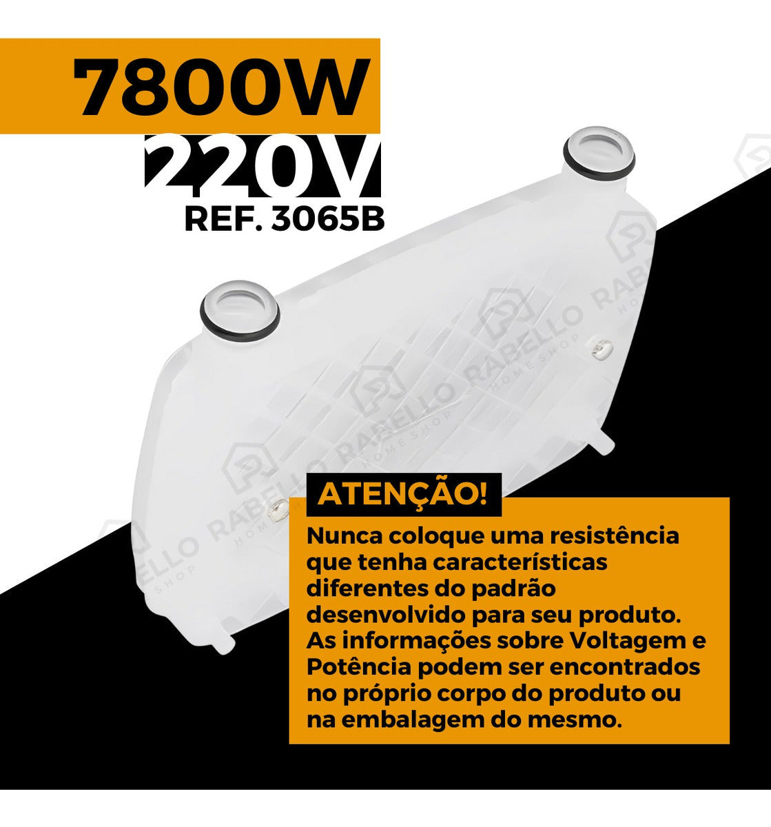 Resistência Chuveiro Acqua Duo Ultra Lorenzetti 220v 7800w Branco