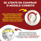 Resistência Chuveiro Advanced Top Jet Lorenzetti 7500w 220v Branco Escovado