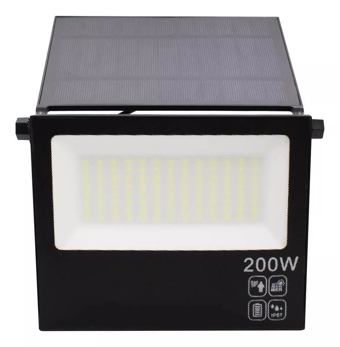 Refletor LED Solar 200W 300W IP67 Placa Ajustável