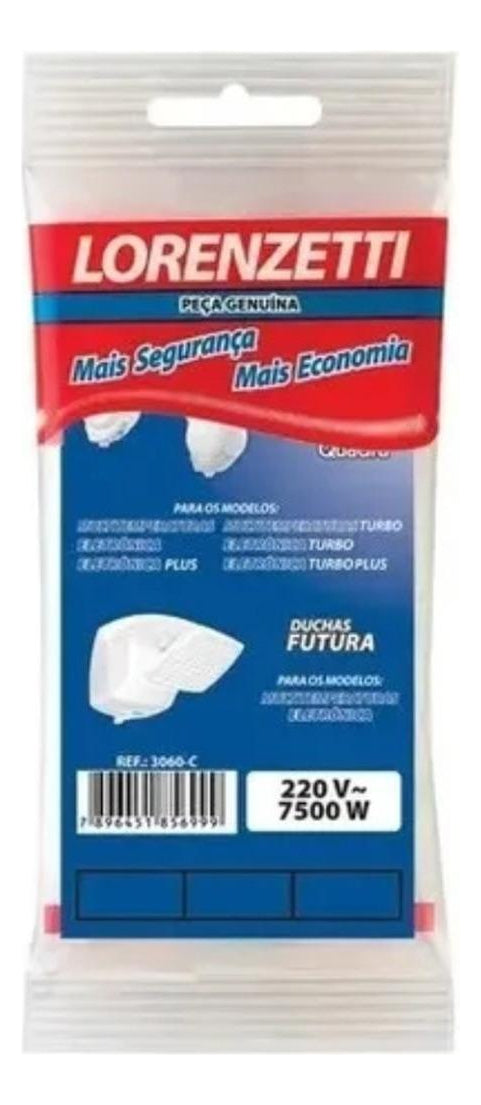 Resistência Duo Shower Quadra Futura 220v 7500w Lorenzetti