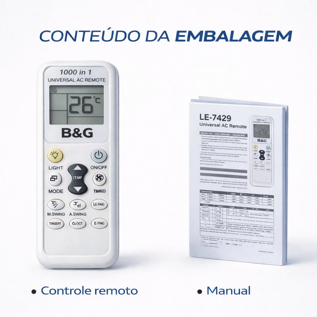 Controle Remoto Universal Para Ar Condicionado Tipo Split