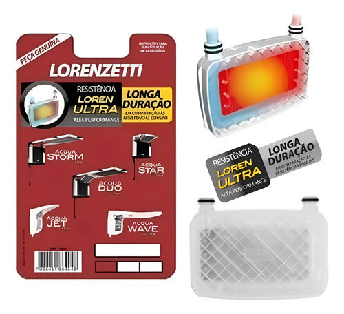 Resistência Chuveiro Acqua Duo Ultra Lorenzetti 127/220v