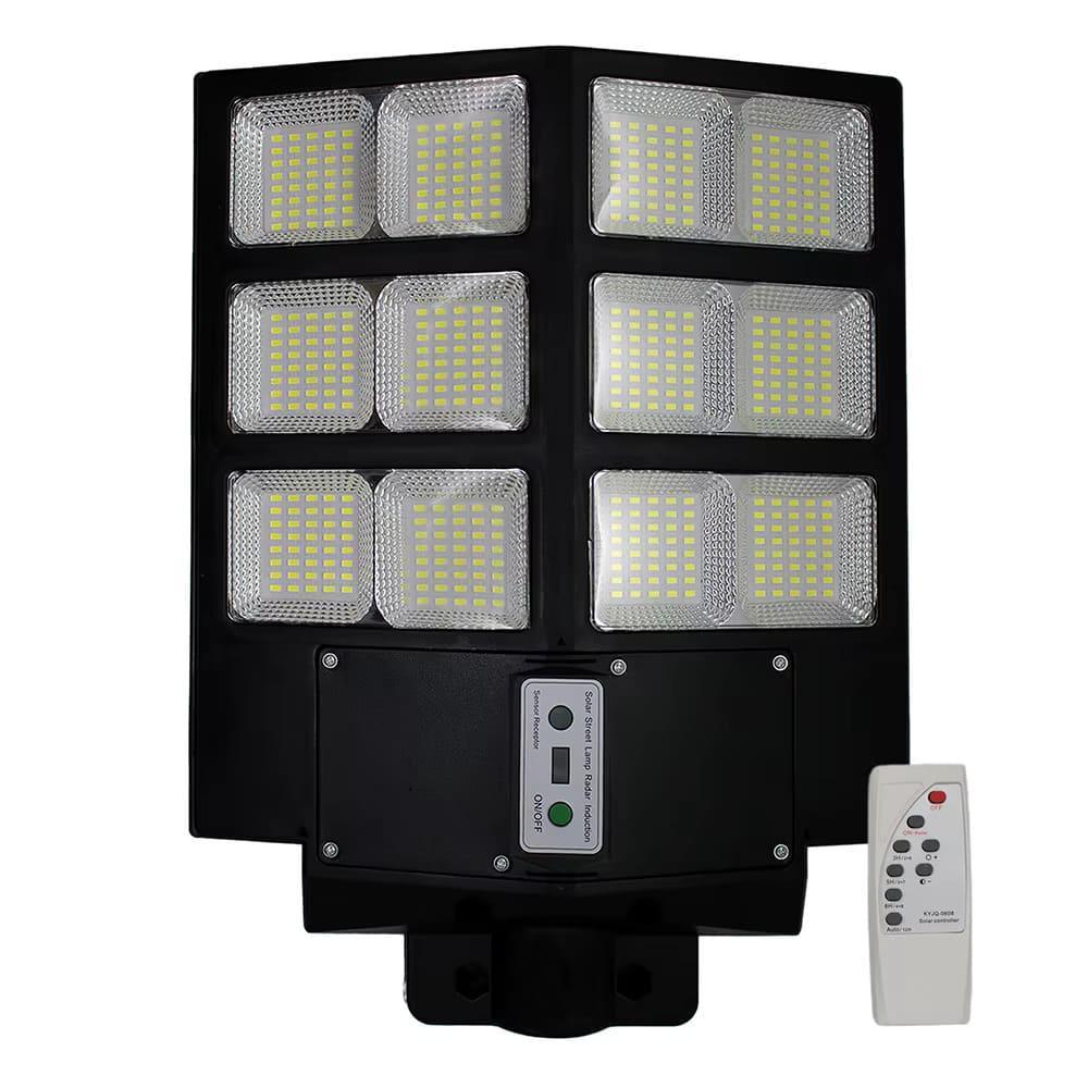 Luminária LED Solar 1000W com Sensor de Presença IP66