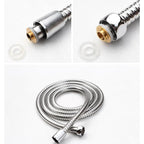 Mangueira Chuveiro 1,5m Aço Inox SAE 304 + Suporte | Hydro Shower Jet